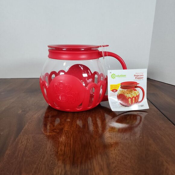 Ecolution Micro-Pop 3 Quart Microwave Popcorn Popper - Red - Picture 1 of 4